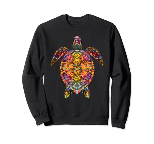Tortue de mer psychédélique Hippie Cadeau pour les amateurs de tortue de mer Sweatshirt