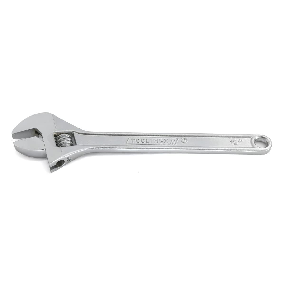 Toolimex Adjustable Wrench, Drop Forged Carbon Steel, Chrome Plated Finish, Size 8 INCH