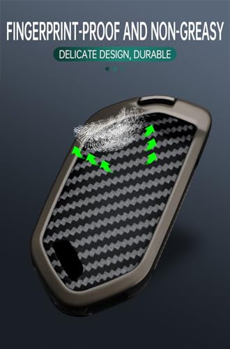 Coque de clé Kia Telluride rouge carbone compatible keyless 4-8b - 5