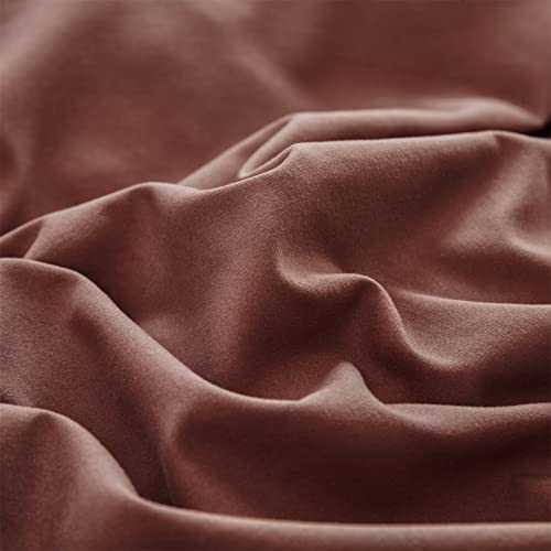 Pureant Brick Red Comforter Sets Full Solid Dark Rust Red Bedding Comforters Modern Plain Purplish Cotton Bed Quilts Women Girls Blackish Red Warm Blankets Pure Dark Brown Red Durable Bedding Vintage by Pureant - Image 5