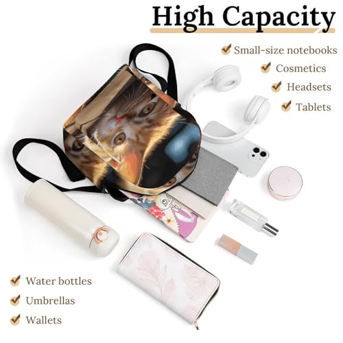 Mochila cómoda de mujer con base sólida para evitar caídas y proteger la laptop 3