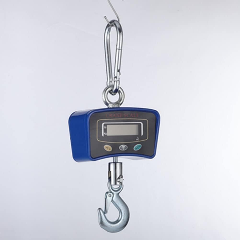 Hook Scale Luggage Digital Crane Heavy Duty Industrial Suspension LED Display Electronic Scale Heavy Duty Backlight Peeling Function(OneColor,500KG) (OneColor 1000KG)
