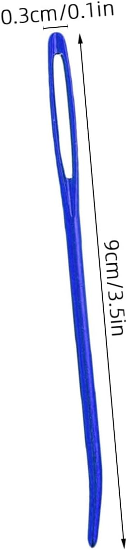 PLAFOPE 9pcs Tapestry Needle Bent Tips and Wool Needles Large-Eye Aluminum for Sewing and Knitting