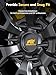 MIKKUPPA 1/2-20 Wheel Spike Lug Nuts, 20pcs Black Spike Lug Nuts 1/2x20 Solid 4.4