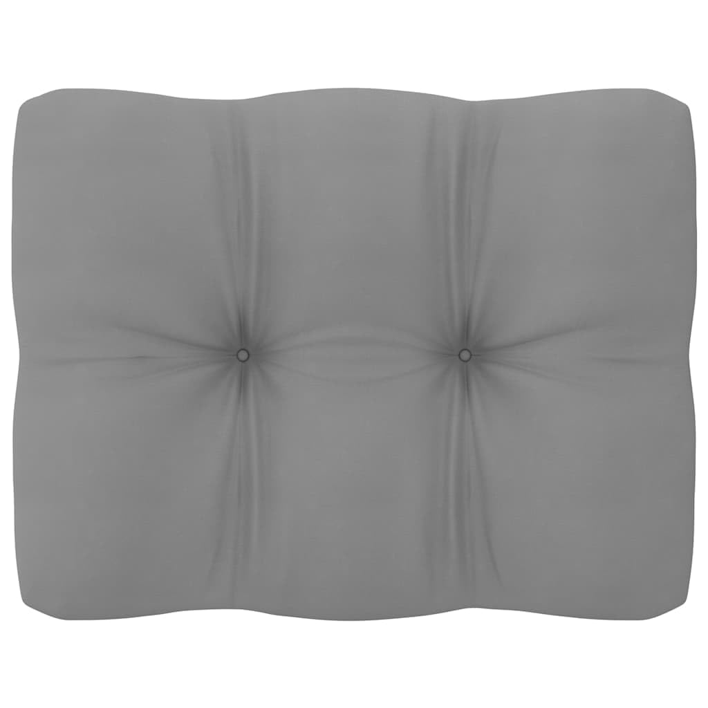 lite drewno sosnowe modułowy z poduszkami szary 57 cm
