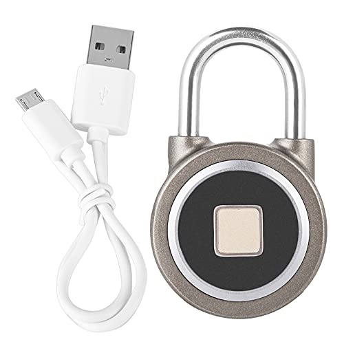 Cadeado pequeno portátil inteligente com impressão digital sem chave cadeados e cadeado à prova d'á