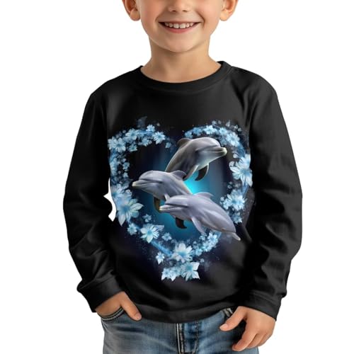 Image of Girls Basic Tee Shirts Outdoor Long Sleeve Shirt Winter Clothes Size 3-16 Top Fall Clothes Gift for Holiday