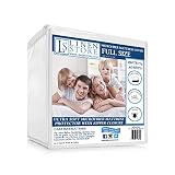 Microfiber Zippered Mattress Cover, Bed Bugs Shield, Dustmites Protector, Hypoallergenic (Full) by L