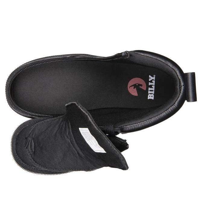 BILLY Footwear Kids Classic High II Lace Up Sneakers for Toddlers – Cushioned Footbed – Canvas Upper Black to The Floor Leather 5 Toddler M2