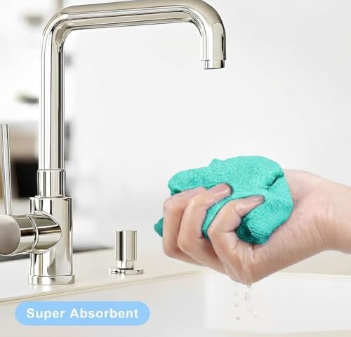 Image of Reusable Kitchen Towel 2Roll 40 Sheet 8000+Times Washable Highly Absorbent Lint and Streak Free Tear-Away Towels 10XCheaper Microfiber Cleaning Cloth MultipurposeUse for Home Cleaning(SkyBlue)