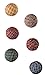 Multi Colored Fabric 1-1/2" Rag Balls Set
