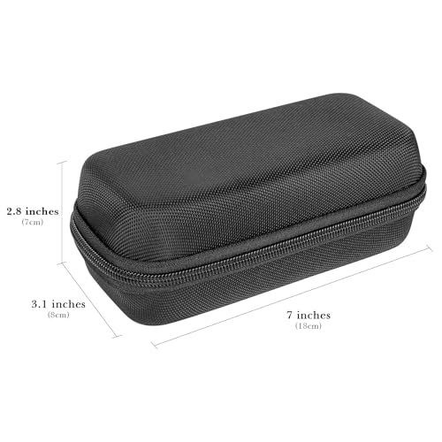 Linkidea Hard Shell Safety Razor Travel Case, Men\'s Electric Shaver Storage Box, Electric Shaving Accessories Organizer Compatible with Philips S2, S3 Series, Remington, MAX-T (Black)
