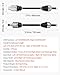 VEVOR CV Axle Shaft Assembly, 2 Pieces Front Left & Right (Driver and Passenger Side), Automotive Replacement CV Joint Axles Pair Compatible with 2005-2006 Honda Odyssey, Alloy Steel & Carbon Steel