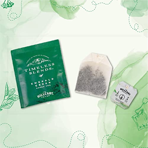 Image of Timeless Blends by The Hillcart Tales Emerald Green Tea Bags 25+5 Pieces, Premium Green Tea Leaves With Nourishing Antioxidants and Flavonoids, Refreshing Aroma & Natural Rejuvenate, 60 gms