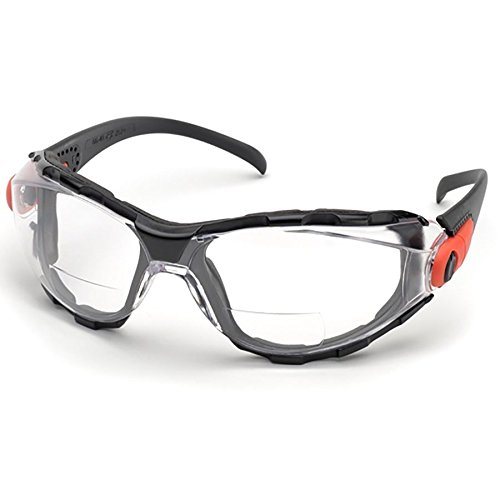 Elvex Bifocal Safety Read Glasses,+1.50,Clear (RX-GG-40C-AF-1.5)