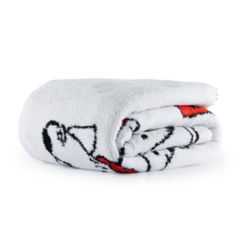 Image of Jay Franco Kids Feather Knit Blanket - 50 inch x 60 inch Inch Soft & Cozy Plush Throw for Bedroom & Couch Decor, Official Licensed Product, White - 101 Dalmatians