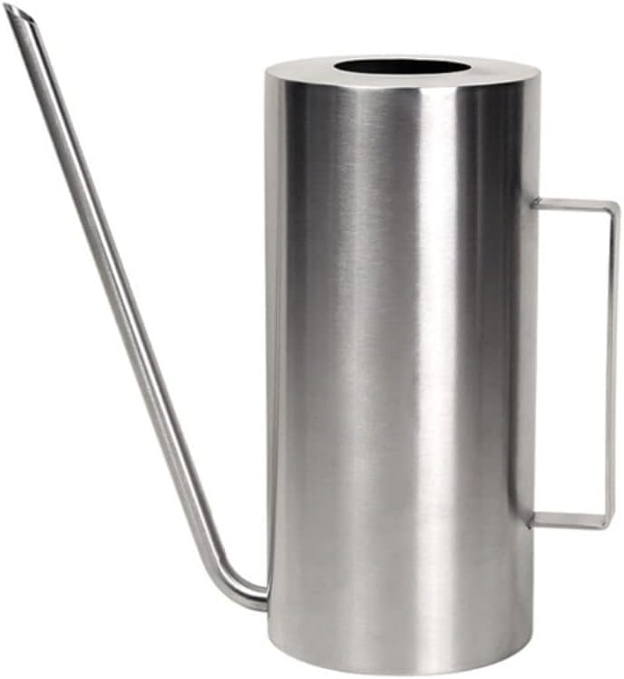 1500ml/50オンス 長口注ぎ口 じょうろ ステンレススチール じょうろ 観葉植物 庭 花 散水ツール (シルバー a)