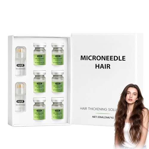 Hair Regrowth Siero, sistema di ricrescita dei capelli, micro siero per la crescita dei capelli, trattamento per più spessi, rafforza le radici (1 scatola)