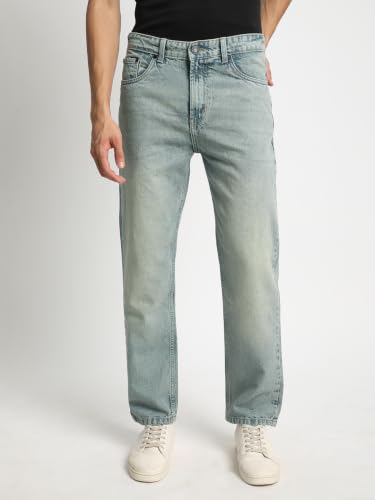 Image of BENE KLEED Men Solid Shaded Relaxed FIT 100% Cotton Jeans