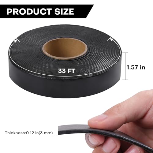 Boshen 2 Rolls 2in x 33 FT Asphalt Crack Tape Self-Adhesive Asphalt Crack Filler Asphalt Joint Repair for Driveway Parking Lot Roof Asphalt Cement Road(3mm Thick), No Torch Required by Boshen - Image 2