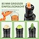 AMZCHEF Ganzfrucht Entsafter - 80MM große Öffnung Slow Juicer - Entsafter Gemüse und Obst Testsieger mit Verbesserter Schnecke, Doppelschicht Filter, Retro Kippschalter, Leiser Motor - Grau