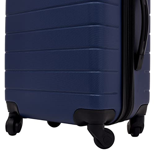 Wrangler Smart Luggage Set With Cup Holder And Usb Port, Navy Blue, 2 Piece #TOP4