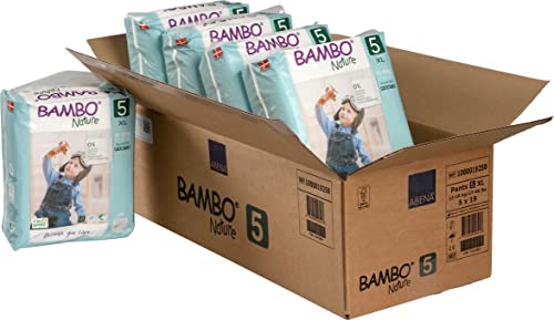 Bambo Nature Premium - Pantalones de entrenamiento, talla 5, 3,58 kg, Paquete de 5 x 19 unidades