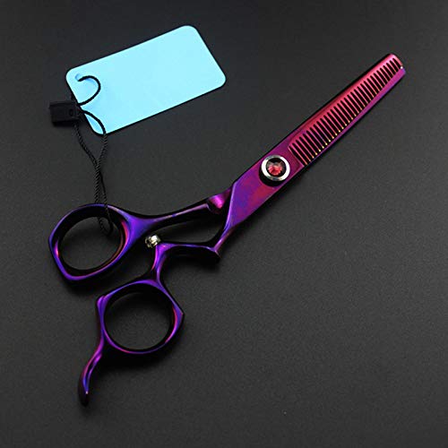 Tijeras de peluquería 440C de 6 Pulgadas con Piedras Preciosas moradas, Tijeras para el Cabello, Tijeras para entresacar, Tijeras de peluquería, moradas, 6 Pulgadas