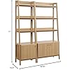 Amazon.com: Modway Bookshelf Display Cases in Oak - Set of 2 : Home ...