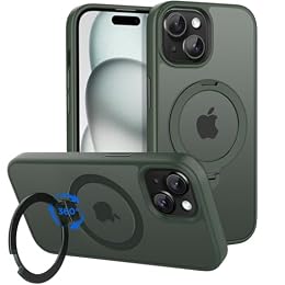 CACOE Magnetic Case for iPhone 15 with Stand, Compatible with MagSafe