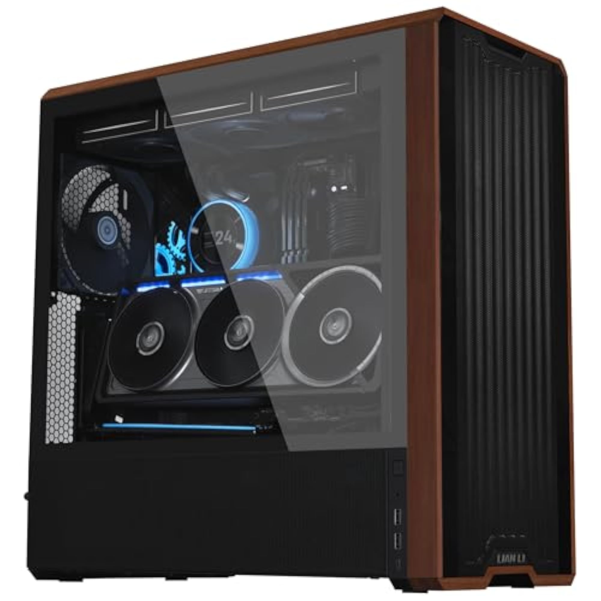 4 Slots Vertical GPU Bracket Kit with PCIe 5.0 Riser Cable