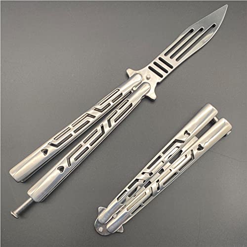 Practice Butterfly Trainer,Full Stainless Steel Acrobatic Trainer Unsharpened 100% Safe Dull Butterfly Trainer Butterfly Comb For Training (Cm12-A) #TOP4