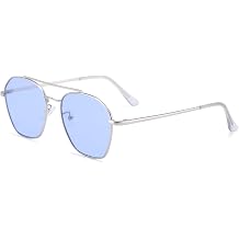 Women Metal Oval Double Beam UV Protection Reading Glasses Tinted Lens Sun Protection Outdoor Sun Reader