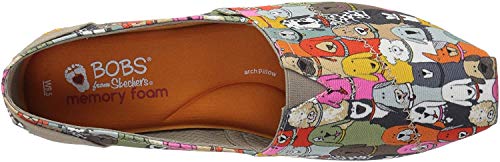 Skechers BOBS from Skechers Women's Plush-Wag Party Ballet Flat, Multi, 8.5 M US
