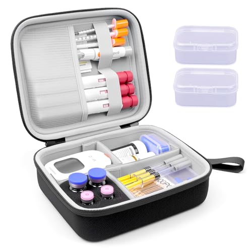 Krypthos Diabetic Supplies Travel Case, Portable...