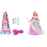 producto 2: La princesa baile real de barbie dreamtopia está lista para protagonizar el mejor cuento de fantasía con un vestido de princesa, unos zapatos de princesa, sus mechas rosas y 5 accesorios