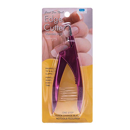 MelodySusie Nagelknipser Maniküre Tip Cutter Schneider für Kunstnägel Gelnägel Fingernägel Falsche Nägel, Rosarot