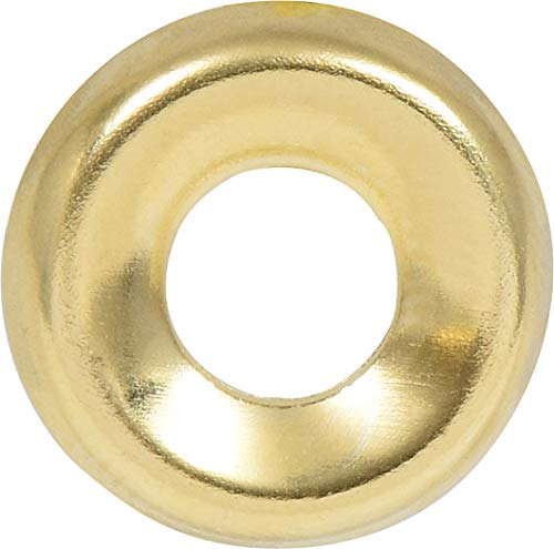 The Hillman Group 1252#10 Brass Plated Countersunk Finishing Washers, 50-Pack #TOP2