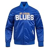 Pro Standard MENS NHL ST. LOUIS BLUES CLASSIC SATIN SATIN JACKET DODGER BLUE L