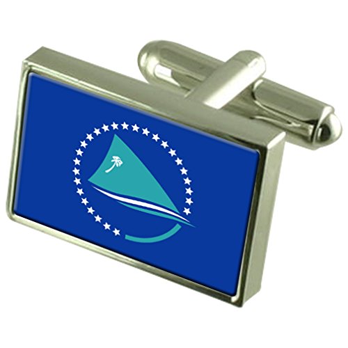 Gemelos de Bandera Comunidad del Pacífico con Bolsa de Tela Camisa Hombre Boda
