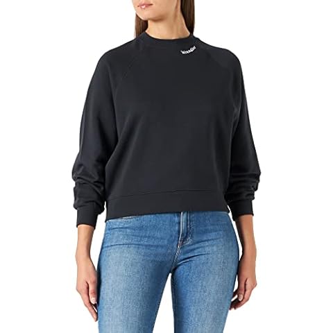 Sudadera Wrangler Retro Raglan, Faded Black, Mujer Cover