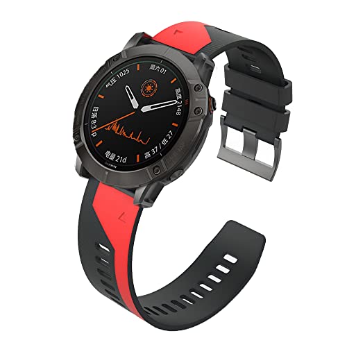 Correa de silicona 26mm para Garmin Fenix 5X y 5X Plus en color ágata 7