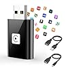 Mini Wireless Carplay Adapter for iPhone, 2025 2 in 1 Stable Universal Wireless carplay Adapter, Fast Convert Factory Wired to Wireless CarPlay Dongle Cars for auto for Android for Apple for iOS