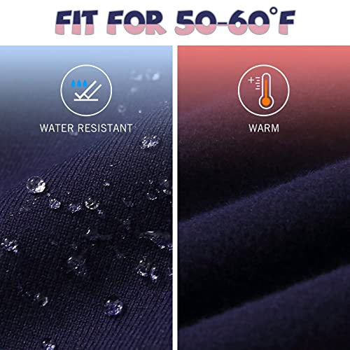 Baleaf Youth Girls Fleece Lined Leggings Winter Warm High Waisted Kids Athletic Pants Hiking Running Yoga Navy Blue S #TOP3
