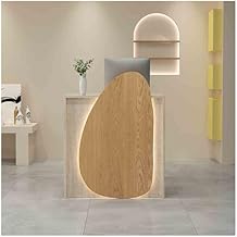 Small Reception Desk, Checkout Counter Table,Front Desk Reception Room Table, Modern Front Desk Reception Counter,for Office, Lobby, Cafe, Beauty SalonB1,27.1x15.7x37.4in