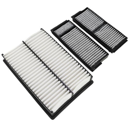 Engine & Cabin Air Filter Fit for 2004-2009 Mazda 3 L4 2.0L 2.3L, 2006-2010 Mazda 5 L4 2.3L, 2012-2015 Mazda 5 L4 2.5L, Replace LF50-13-Z40A BP4K-61-J6X
