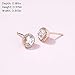PANDORA Round Sparkle Halo Stud Earrings - Classic Stud Earrings - Jewelry for Women - 14k Rose Gold & Cubic Zirconia