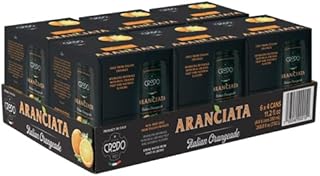 Fonti Di Crodo Aranciata, Italian Sparkling Orangeade, 11.2 Oz. Cans (Pack of 24)