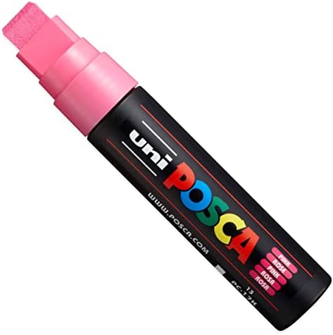Posca - PC-17K - Paint Marker Art Pens  15mm Chisel Tip - Full Range Set of 8