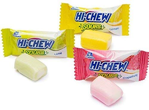 Morinaga Hi - Chew 215+, Individually Wrapped Assorted, Flavored Mix Fruit Chews. Lemon, Grapefruit, And Lime and More - Flavors May Vary